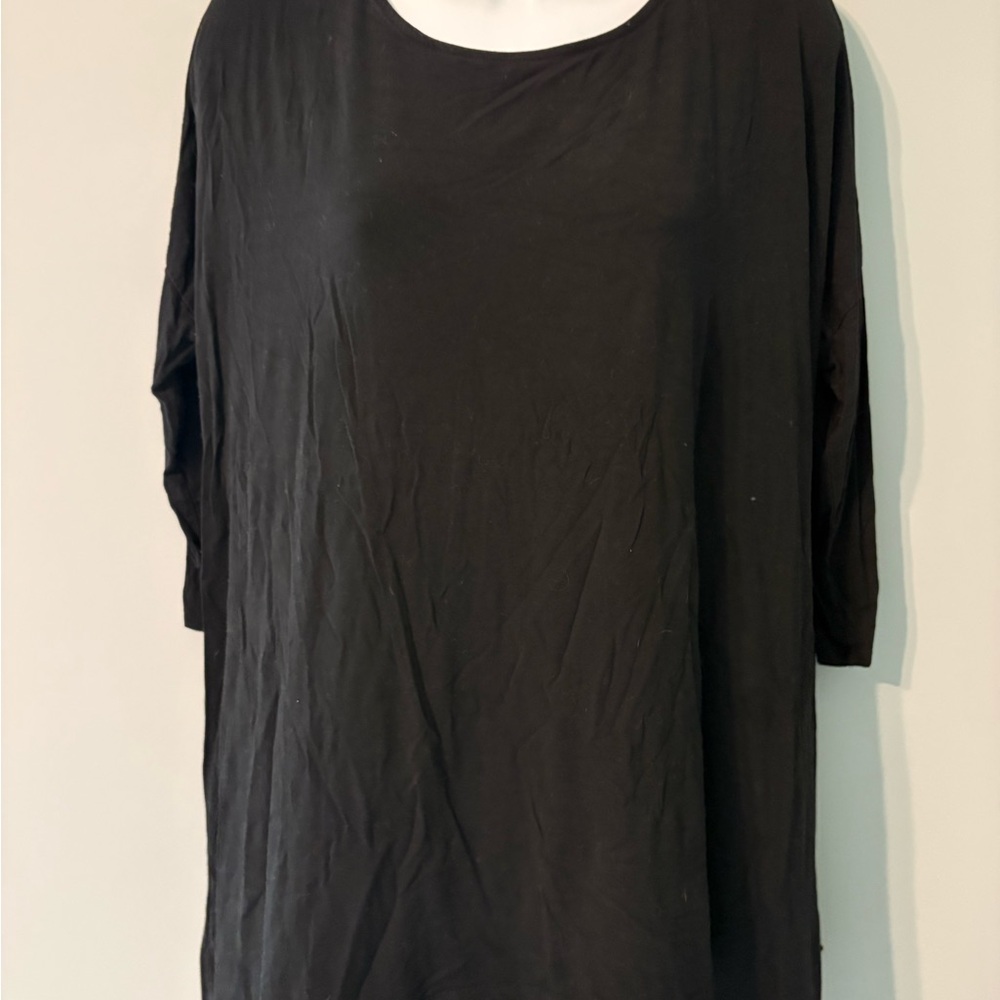 Elegant Black Long Sleeve Women's Top